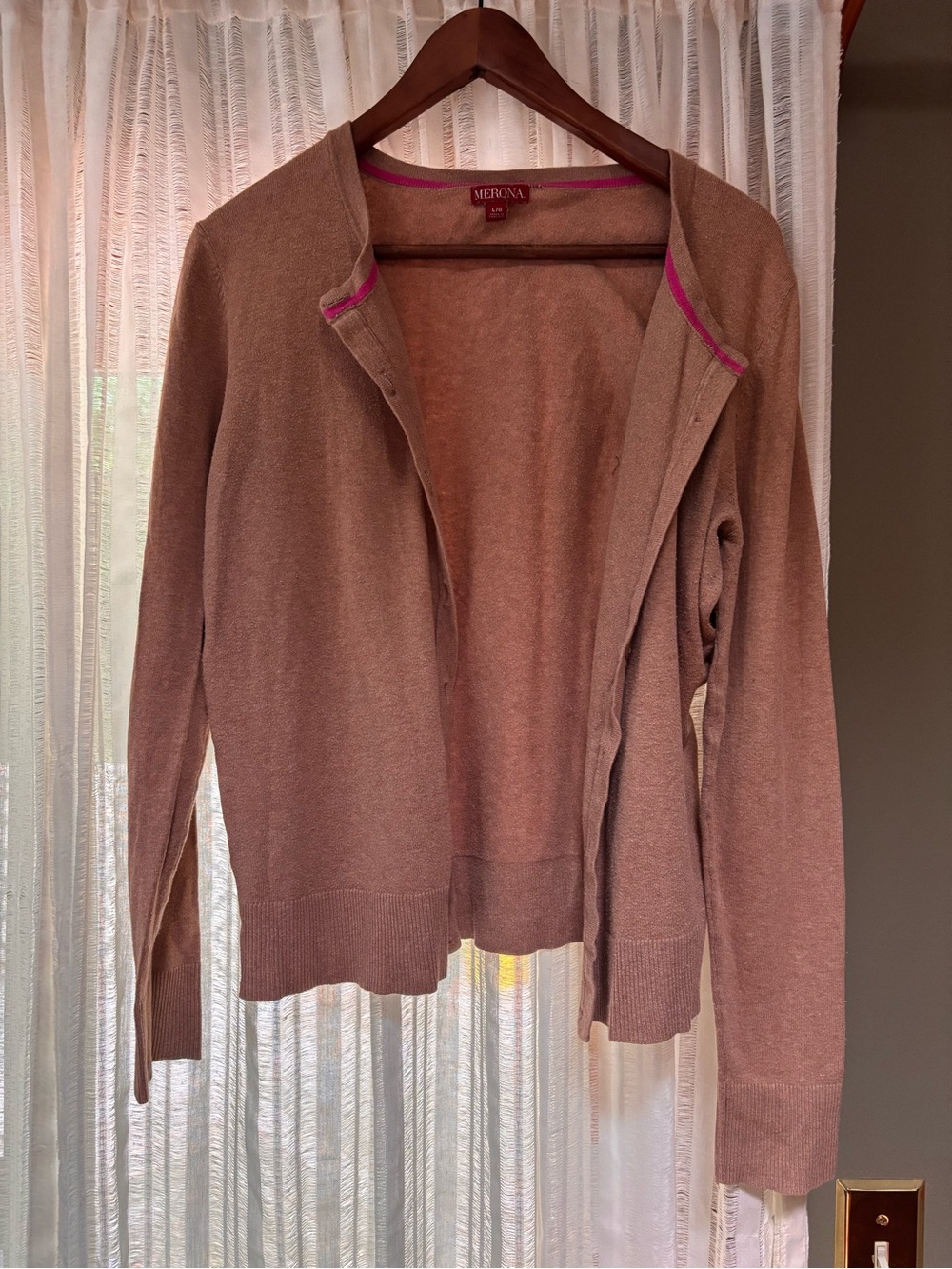 Merona Beige Women's Open Cardigan Sweater